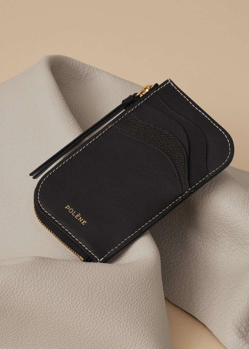 Polene Atla Card Holder Nere | Italia_P93570