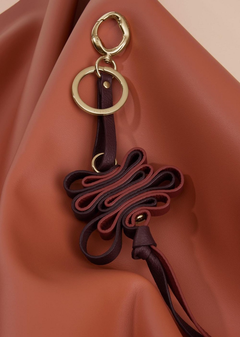 Polene Ziggy Keyring Bordeaux | Italia_P91983