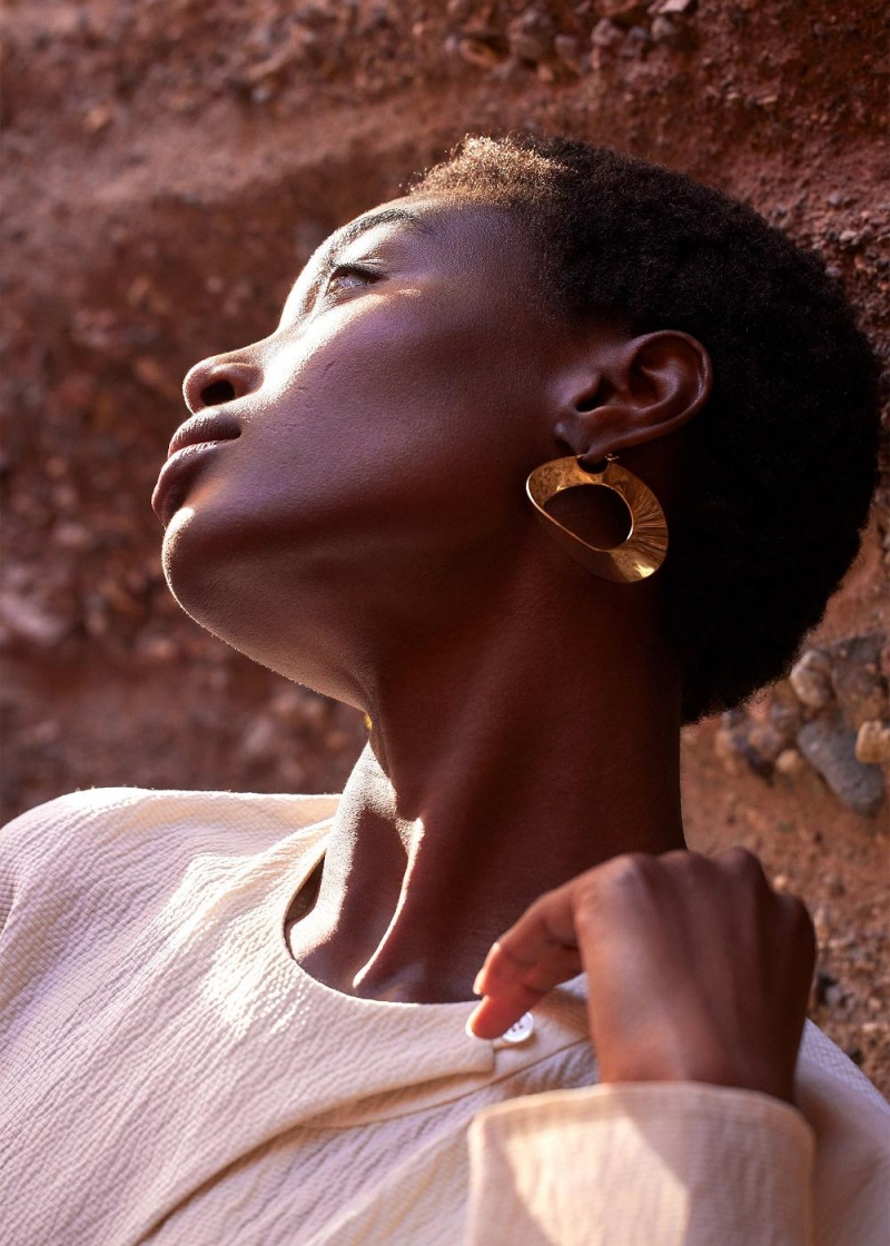 Polene Éole Hoop Earrings Oro | Italia_P19300